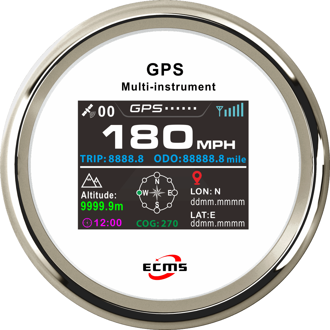 ECP/ECP2-TFT GPS速度/高度仪表