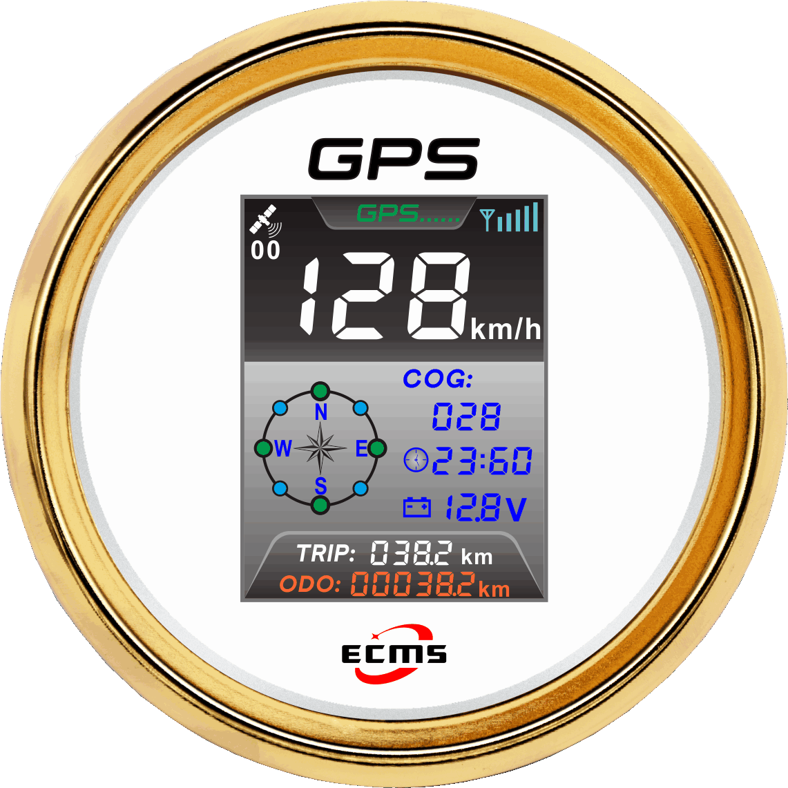 ECP/ECP2-GPS速度表（彩屏-带时钟）